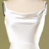 Mermaid White Long Prom Dress