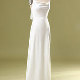 Mermaid White Long Prom Dress