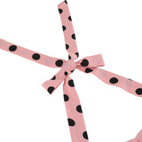 1950S Black and White Polka Dot Halter Neck Vintage Dress