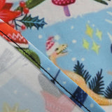 1950S Blue Dinosaur Print Retro Sleeveless Vintage Dress