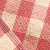 1950S Pink Plaid Halter Neck Vintage Swing Dress