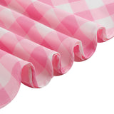 1950S Pink Plaid Retro Bow Detail Sleeveless Vintage Dress