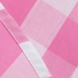 1950S Pink Retro Gingham Halter Belted Sleeveless Vintage Dress