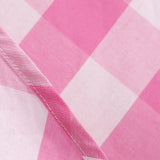 1950s Pink Retro Gingham Halter Neck Sleveless Vintage Dress