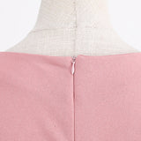 1950S Pink Sleeveless Retro Vintage Dress