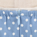 1950S Red Retro Polka Dot Halter Neck Vintage Dress