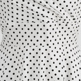 1950S Red Retro Polka Dot Halter Neck Vintage Dress