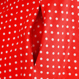 1950S Red Retro Polka Dot Halter Neck Vintage Dress