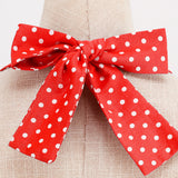 1950S Red Retro Polka Dot Halter Neck Vintage Dress