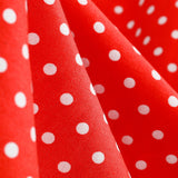 1950S Red Retro Polka Dot Halter Neck Vintage Dress