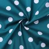 1950s Teal Spaghetti Strap Retro Polka Dot Vintage Dress