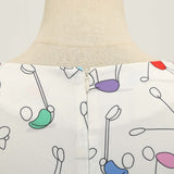 1950S White and Blue Print Sleeveless Vintage Dress