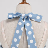 1950S Yellow Retro Polka Dot Halter Belted Vintage Dress