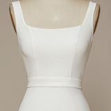 Mermaid Square Neck Wedding Dress