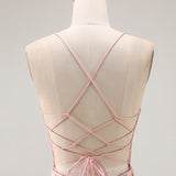 Purple Mermaid Appliqued Corset Long Prom Dress with Beading