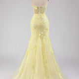 Purple Strapless Mermaid Lace Corset Long Prom Dress with Beading