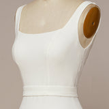 Mermaid Square Neck Wedding Dress