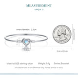 Blue Heart Moonstone Bracelet Perfect Gift