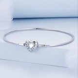 Blue Heart Moonstone Bracelet Perfect Gift