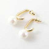 Pearl  Beading Golden Earrings