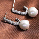 Pearl  Beading Golden Earrings