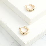 Simple Gold Circle Earrings
