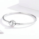 Star Bangle Bracelet In Sterling Silver