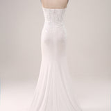 Ivory Strapless Mermaid Wedding Dress