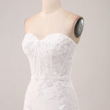 Ivory Strapless Mermaid Wedding Dress