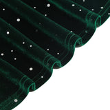 1950S Emerald Green Velvet Square Neck Short Sleeve Swing Dress with Rhinestone Accents