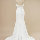 Mermaid Boho Wedding Dress with Ruffles