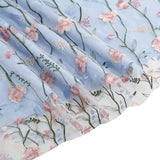 1950S Floral Embroidered Spaghetti Strap Vintage Dress
