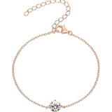 Gold Plated Solitaire Diamond Bracelets
