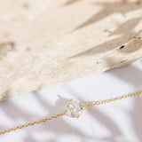 Gold Plated Solitaire Diamond Bracelets