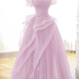 Elva | Green Tulle Off-the-Shoulder Lace Corset Long Prom Dress with Beading