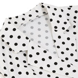 1950S Lapel Sleeveless Double breasted Polka Dot Cut Vintage Dress