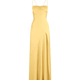 Esme | Sheath Red Spaghetti Straps Long Prom Dresses With Split
