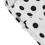 1950S Polka Dot Sleeveless Rock Cocktail Vintage Dress