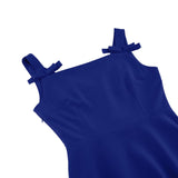 1950S Retro Bow Strap Sleeveless Vintage Dress