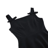 1950S Retro Bow Strap Sleeveless Vintage Dress