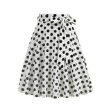 1950S Retro Polka Floral Dot Printed Skirt
