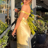Kaia | Aqua Sheath Off The Shoulder Sleeveless Satin Long Prom Dress