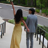 Cleo | Sheath Aqua Blue Strapless Satin Long Prom Dresses