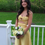 Cleo | Sheath Aqua Blue Strapless Satin Long Prom Dresses